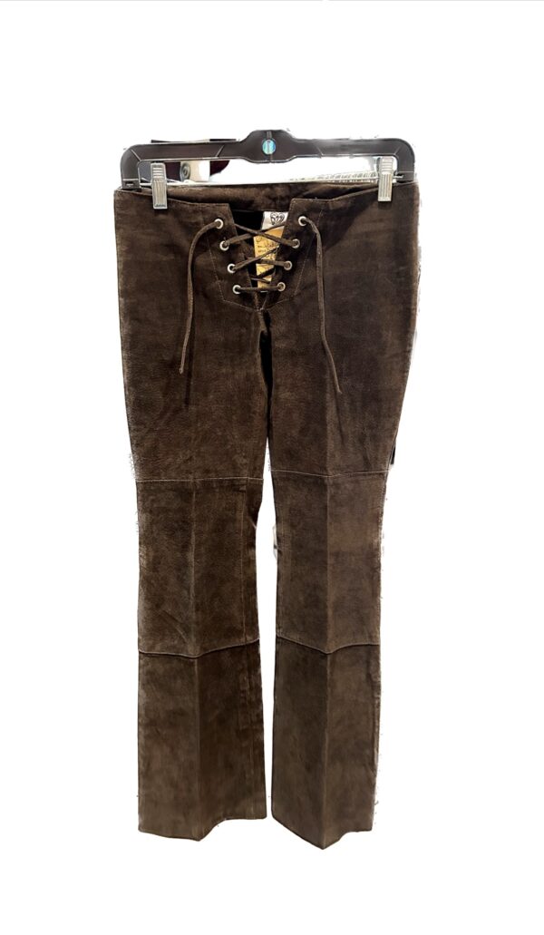 SOLD - 90s Vintage Brown Suede Pants